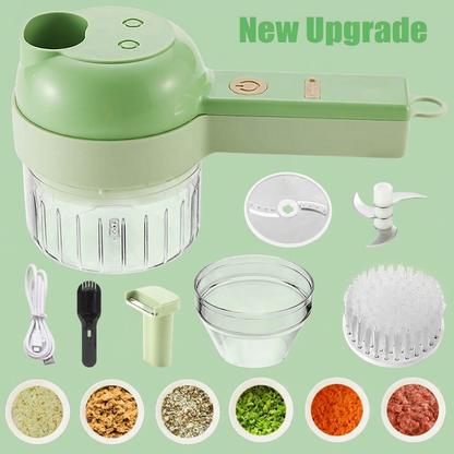 4 in 1 Handheld Electric Vegetable Cutter Set